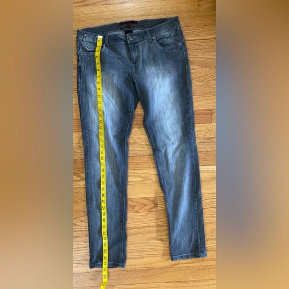 Blue Spice Jeans Women’s 13 Junior’s Gray Distressed Pants Casualwear Denim Y2K - Picture 5 of 5